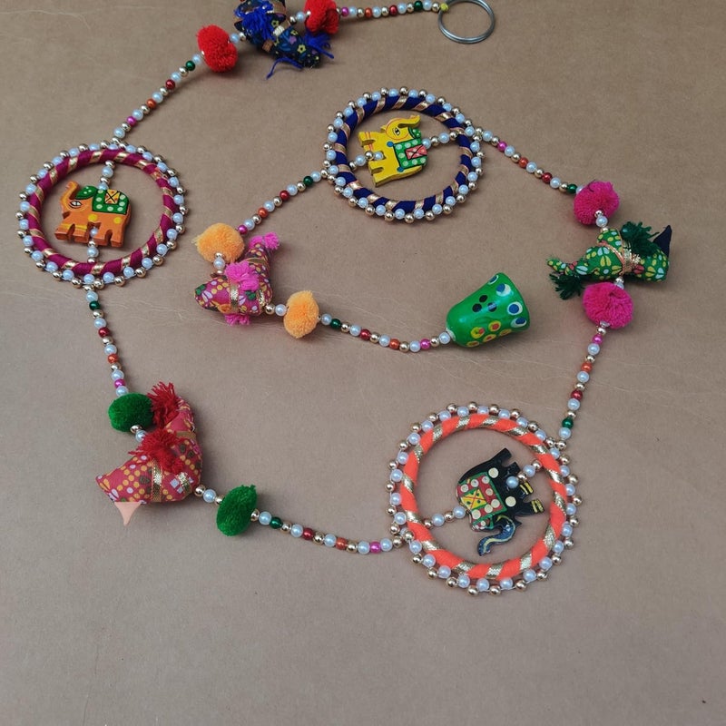 Prapti Handicrafts Prapti Handicrafts Wall HangingDoor Latkan for Home DecorDiwali Items2Sparrow with Rings - Image 2
