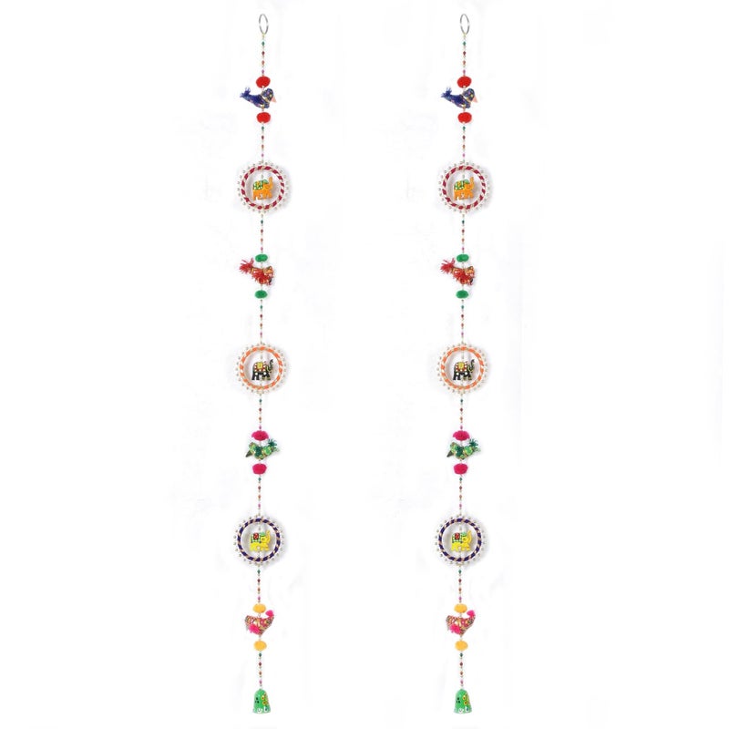 Prapti Handicrafts Prapti Handicrafts Wall HangingDoor Latkan for Home DecorDiwali Items2Sparrow with Rings - Image 5