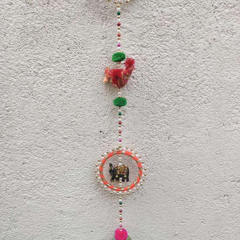 Prapti Handicrafts Prapti Handicrafts Wall HangingDoor Latkan for Home DecorDiwali Items2Sparrow with Rings - Image 4