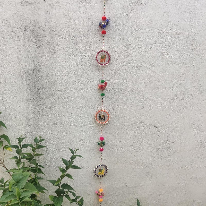 Prapti Handicrafts Prapti Handicrafts Wall HangingDoor Latkan for Home DecorDiwali Items2Sparrow with Rings - Image 3