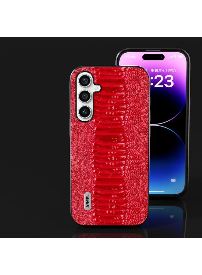 S-TOP Case For Samsung Galaxy S23 FE 5G ABEEL Genuine Leather Weilai Series Phone Case - Image 2