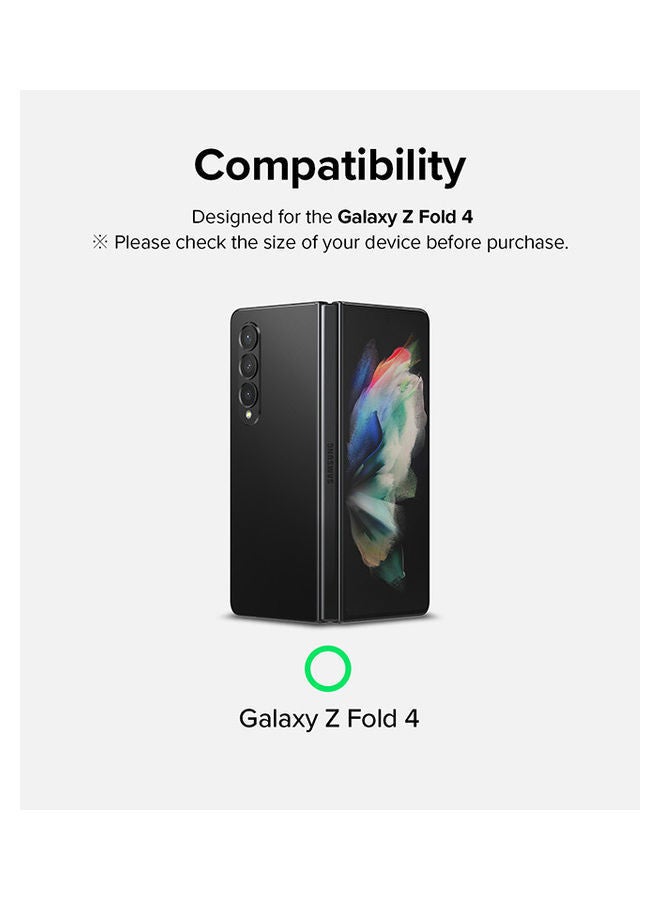 NIBEMINENT Samsung Galaxy Z Fold 4 5G 2022 Dual Easy Film Back & Front Screen Protector Clear - Image 2