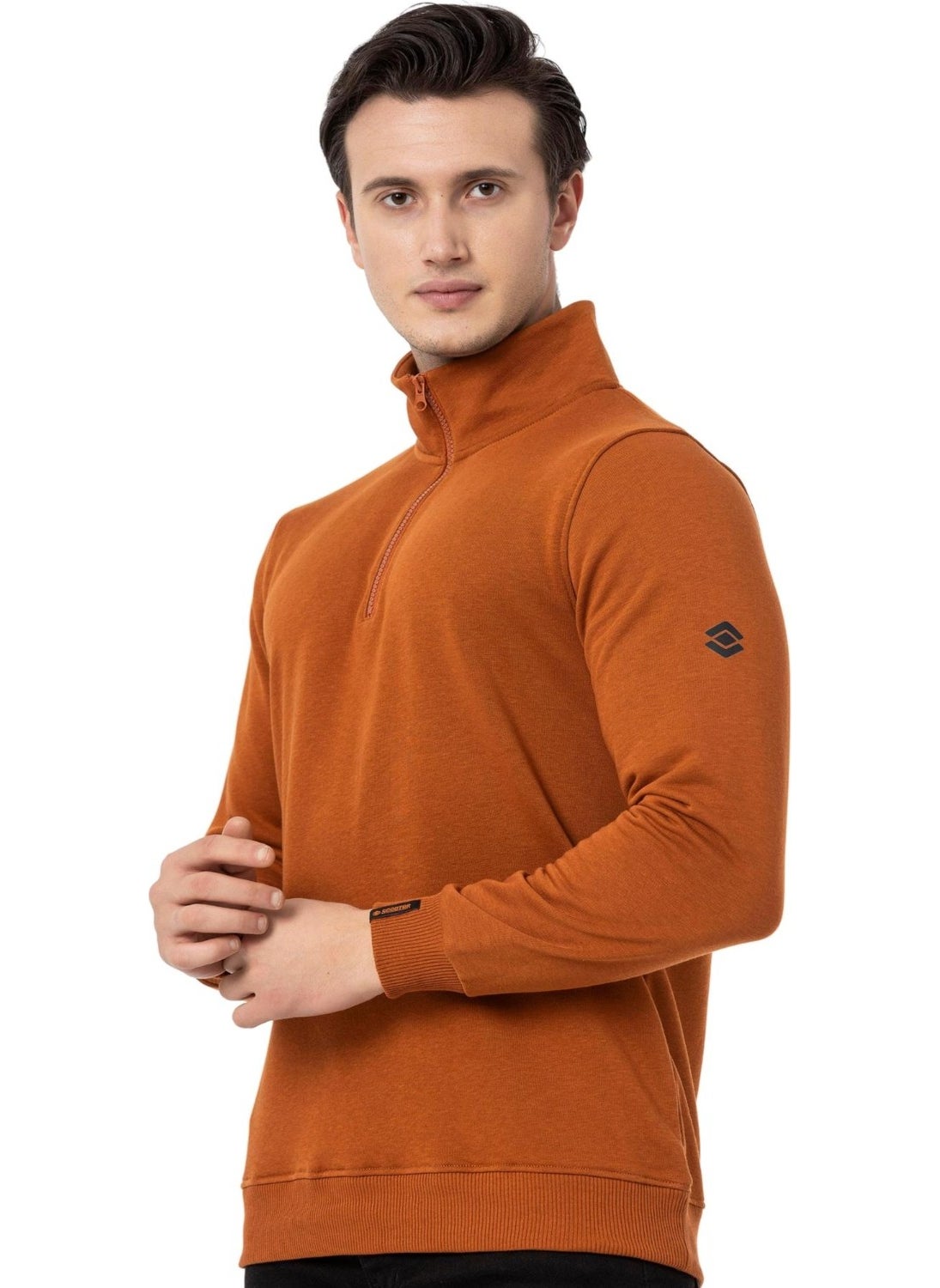 Scooter  Half Zipper Tile Men's Sweatshirt M1519TKR  - Image 2