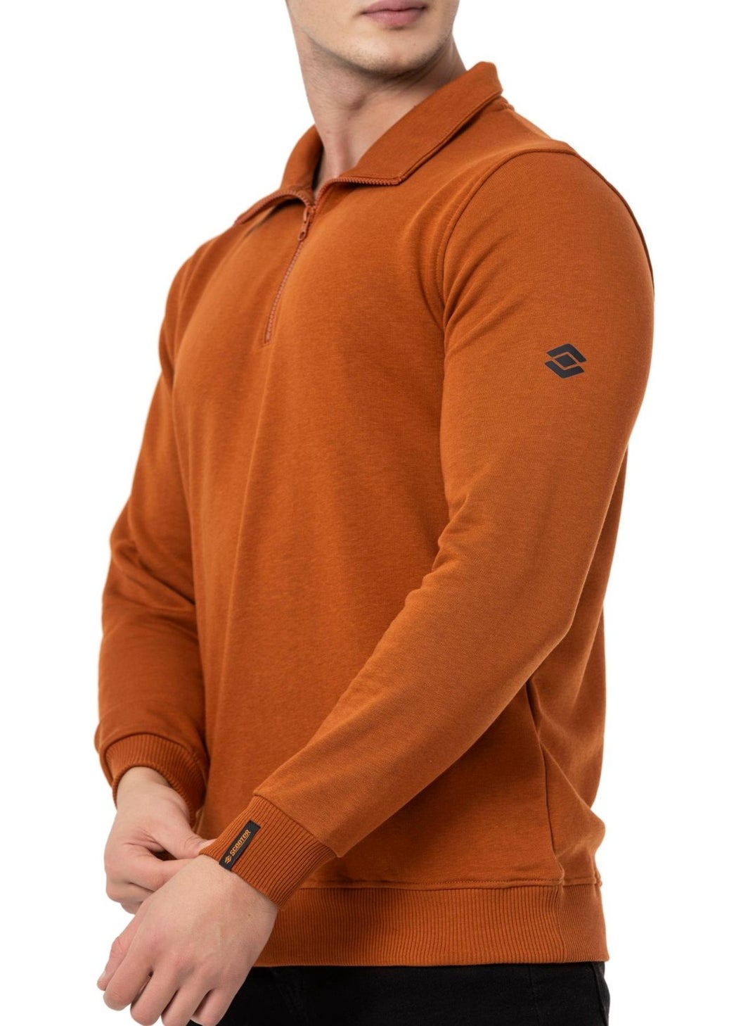 Scooter  Half Zipper Tile Men's Sweatshirt M1519TKR  - Image 4