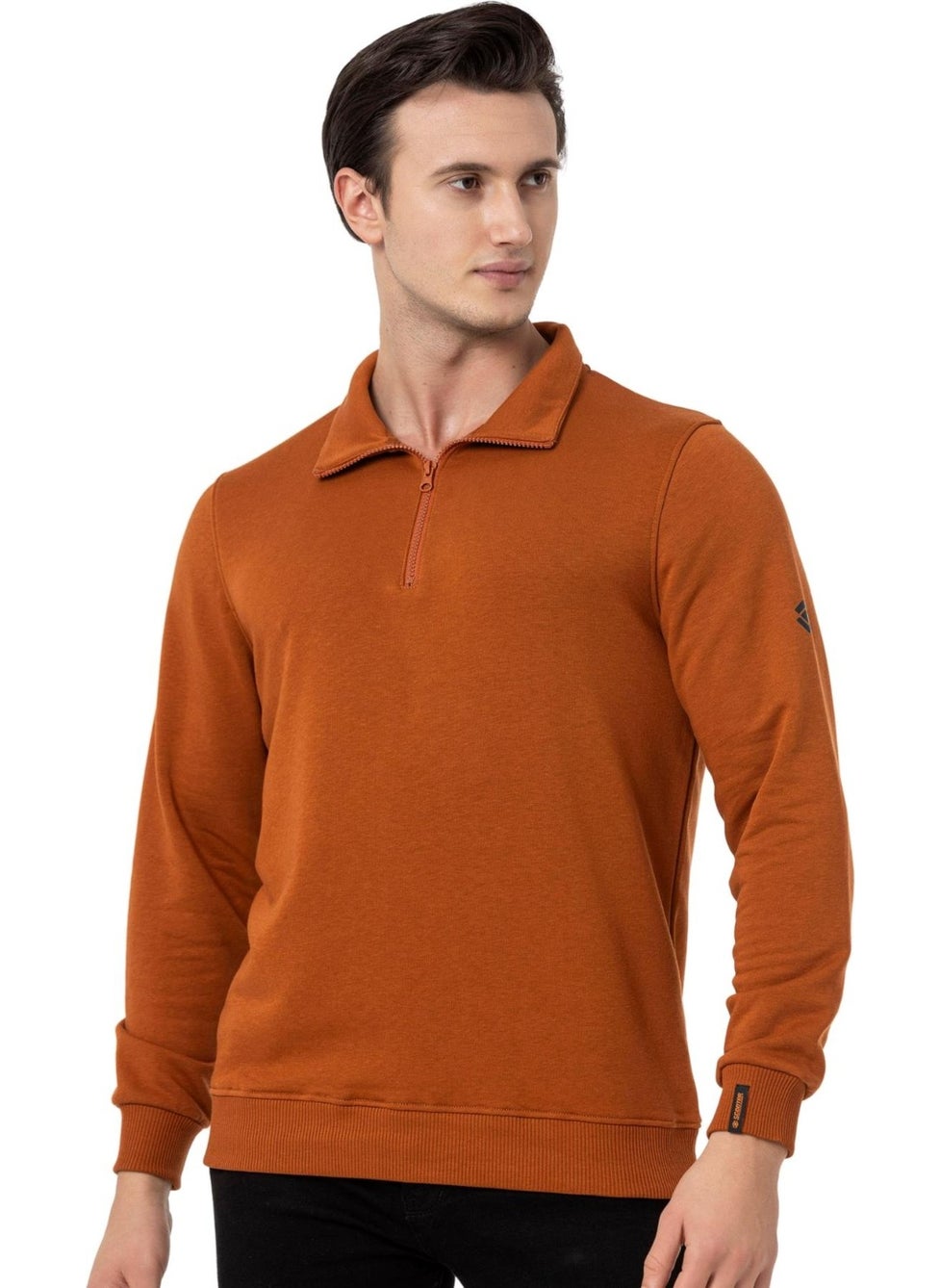 Scooter  Half Zipper Tile Men's Sweatshirt M1519TKR  - Image 5