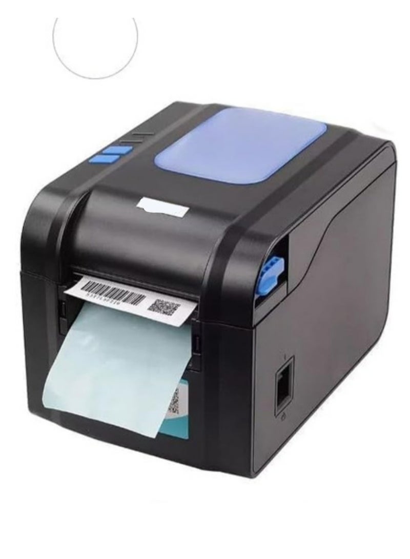Thermal Barcode Sticker Printer -370B | High-Speed Printing for Large Batches | Black  - Image 2