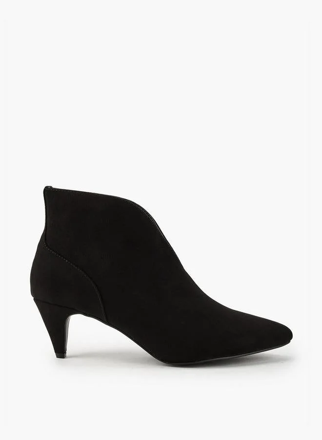 Flora Bella By Shoexpress Women's Cone Heel Slip-On Ankle Boots