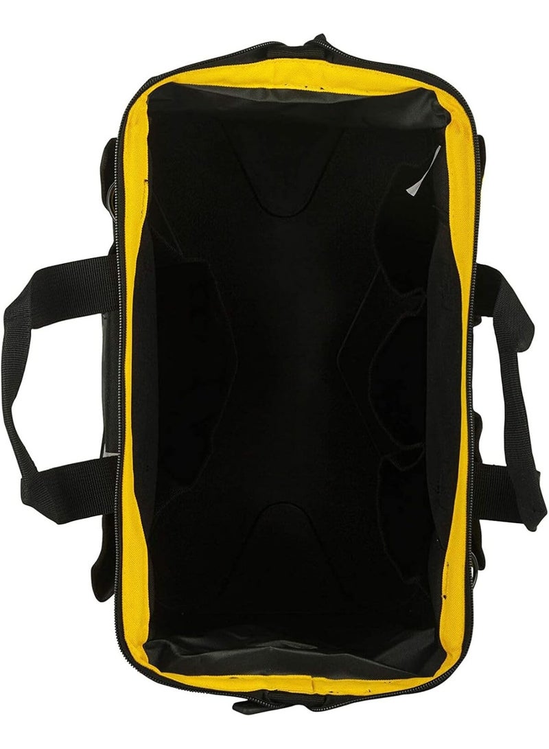 Stanley Open-Mouth 16" Tool Bag (STST516126) – Heavy-Duty Waterproof Tool Organizer with Reinforced Base & Adjustable Shoulder Strap - Image 4