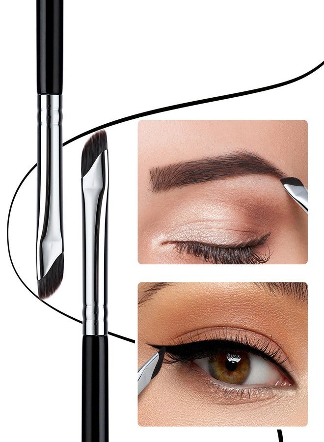 EIGSHOW Eyeliner Brush Gel Eyeliner Makeup Brush for Precise Eye Liner Eyebrow Eyelid Ultra Thin with Curved Bristle (E865 2Pieces) - Image 2