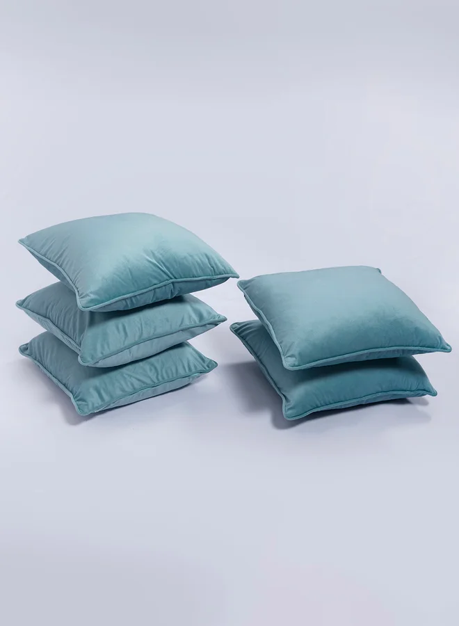 sanskrutihomes sanskrutihomes Blue Velvet Plain Cushion Cover