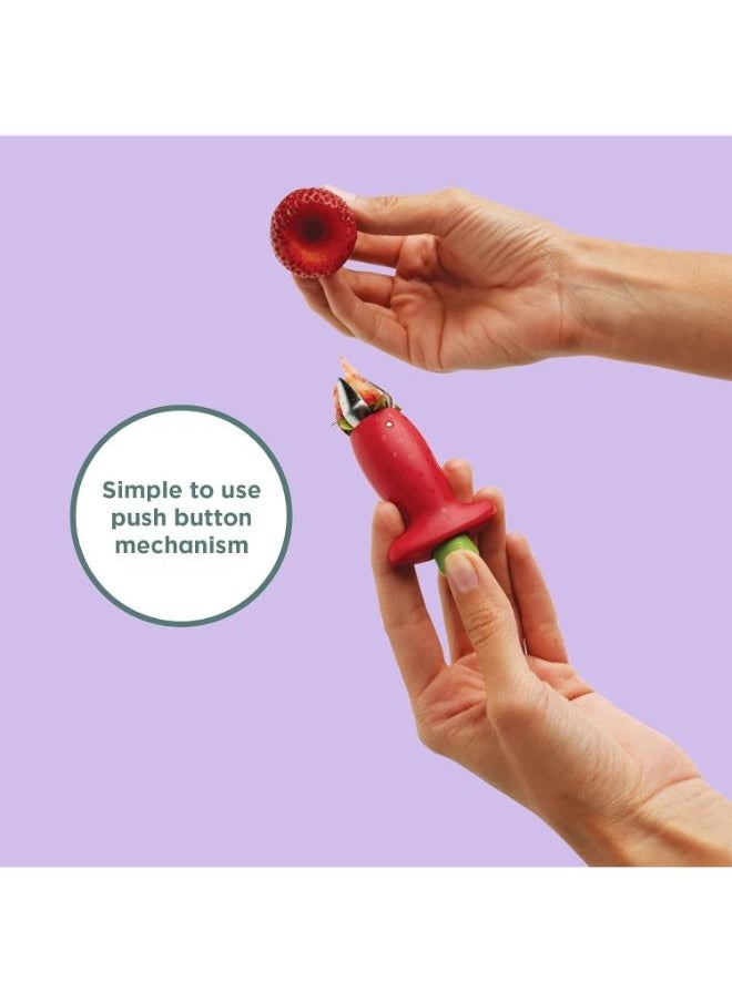 EasyLife - Stainless Steel Strawberry Huller Stem Remover - Image 1