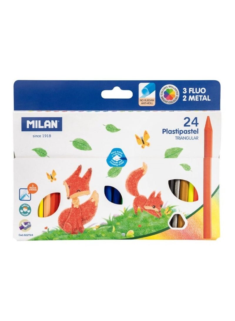 MILAN 24 Triangular Plasti Pastel - Image 1