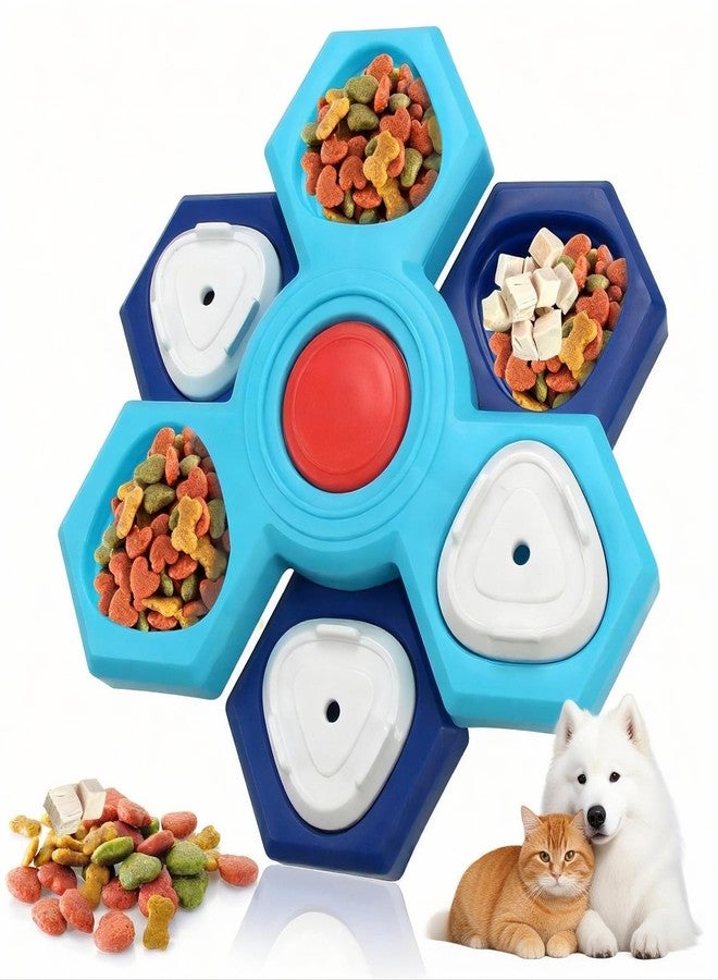 spicssa Dog Slow Feeder - Interactive Dog Food Puzzle Toy, Treat Maze Game for Dogs & Cats, Mental Stimulation & Boredom Relief, Adjustable Difficulty Pet Enrichment Toy (Two Layers) - Image 1