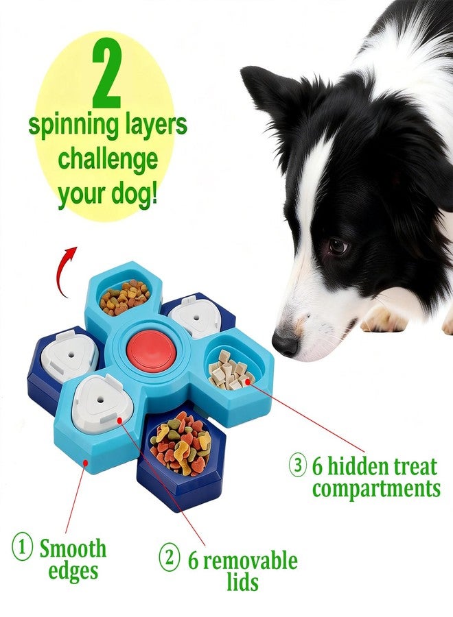 spicssa Dog Slow Feeder - Interactive Dog Food Puzzle Toy, Treat Maze Game for Dogs & Cats, Mental Stimulation & Boredom Relief, Adjustable Difficulty Pet Enrichment Toy (Two Layers) - Image 2