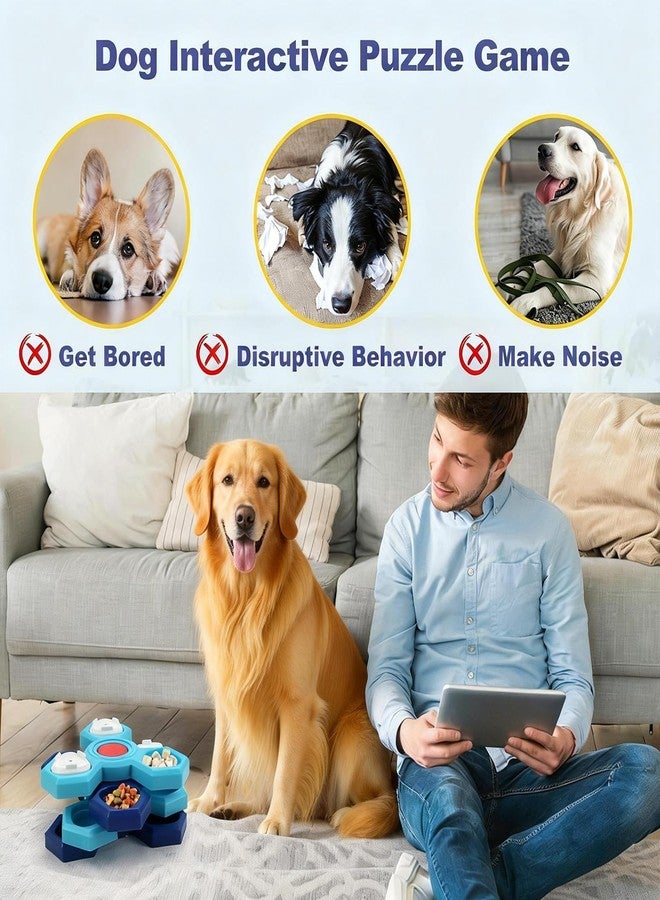 spicssa Dog Slow Feeder - Interactive Dog Food Puzzle Toy, Treat Maze Game for Dogs & Cats, Mental Stimulation & Boredom Relief, Adjustable Difficulty Pet Enrichment Toy (Two Layers) - Image 3