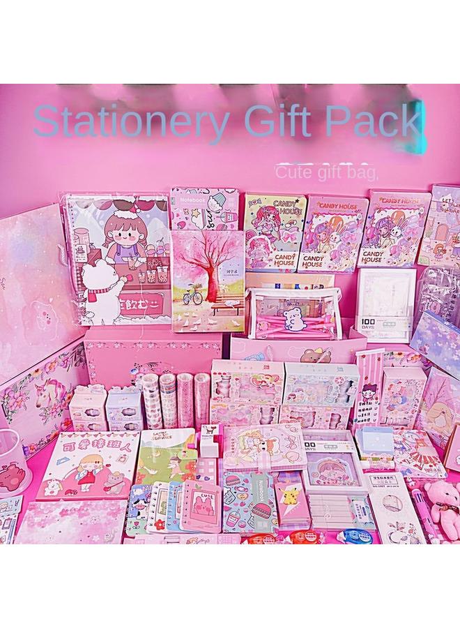 Bluejw Girls' Stationery Suit Gift Bag Girls' School Supplies Children's Holiday Gift Hand Book Gift Box Birthday Gift - Image 5