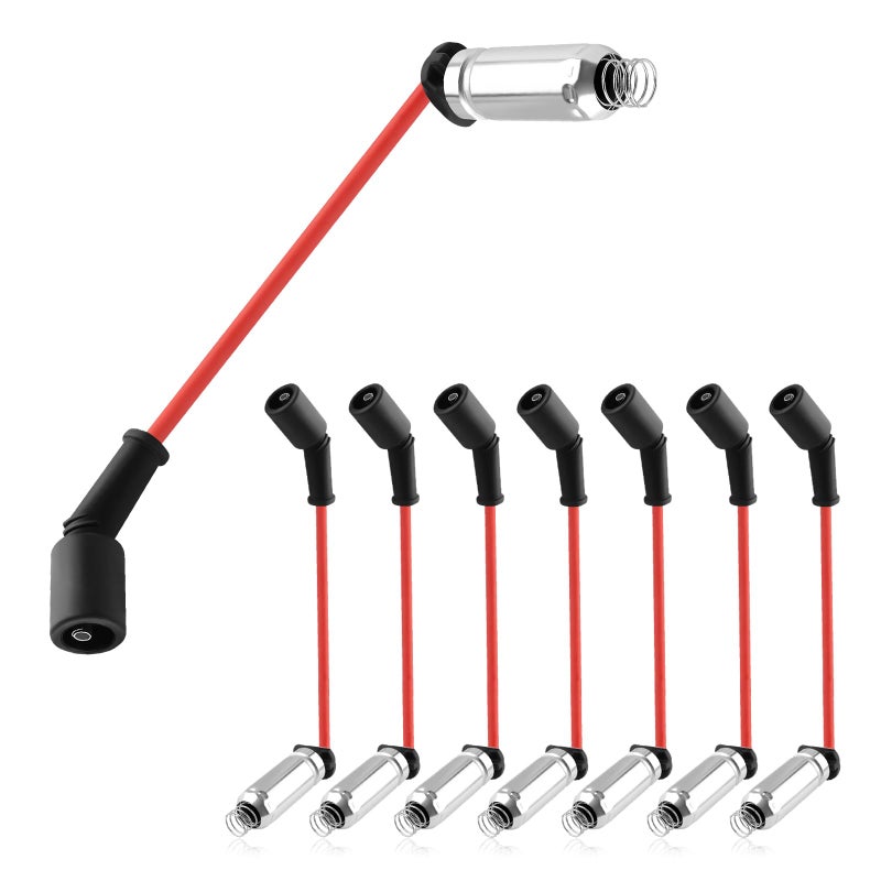 8PCS Spark Plug Wires Set Compatible with Chevy GMC CadillacHigh Performance Spark Plug Wire Replacement OEM888623859748HH22716Automotive Replacement Spark Plugs Wires