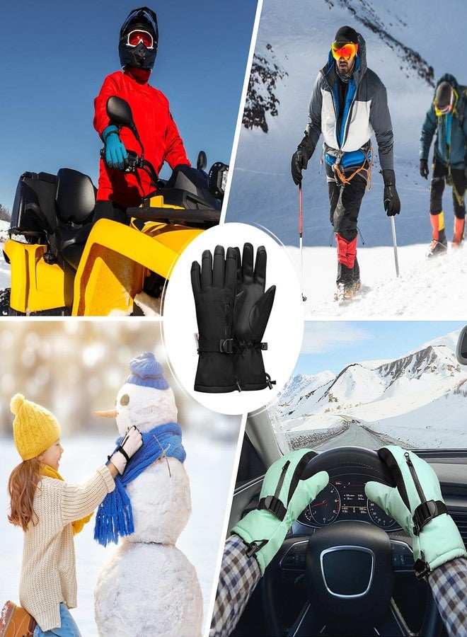 Odtmger Snow Gloves,Touchscreen Ski Mittens,Warm Cold Weather Ski Gloves for Parent Boys Girls - Image 5