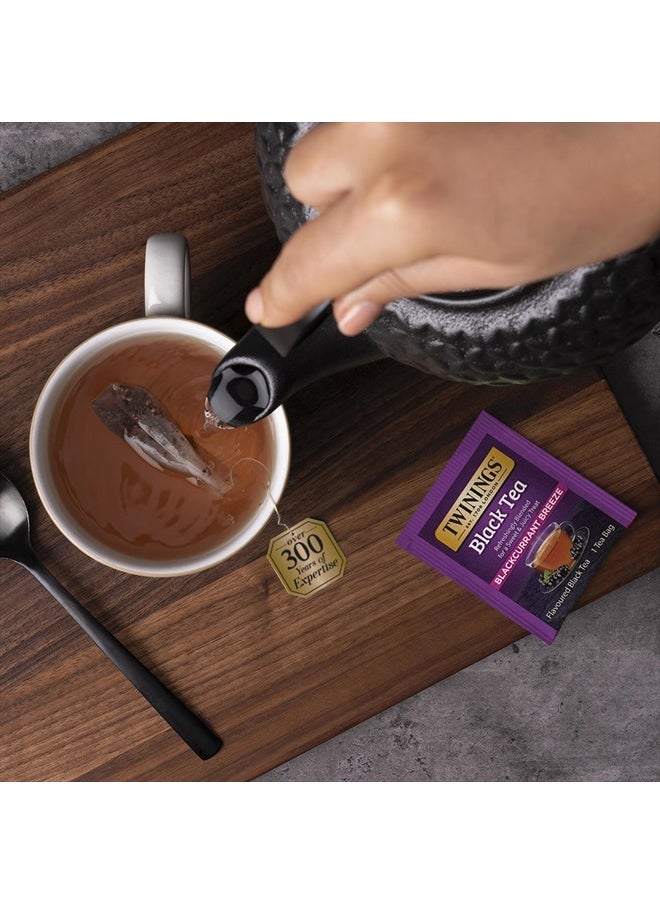 Twinings of London Premium Blackcurrant Breeze Black Tea, Strong and Distinctive Black Tea, Sweet and Tangy Black Currant Tea Taste, 20 Tea Bags  - Image 5