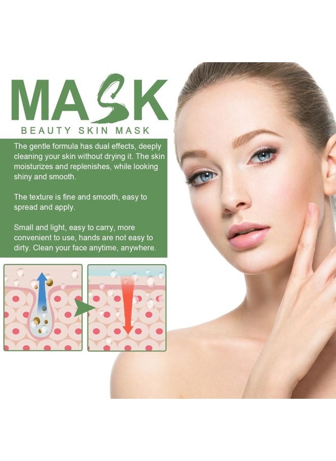 Generic - Deep Cleanse Green Tea Mask, Poreless Deep Cleanse Green Tea Face Mask, Green Tea Mask Stick Blackhead Remover, Green Tea Mask Clay Stick Face Mask (4 Pcs) - Image 1