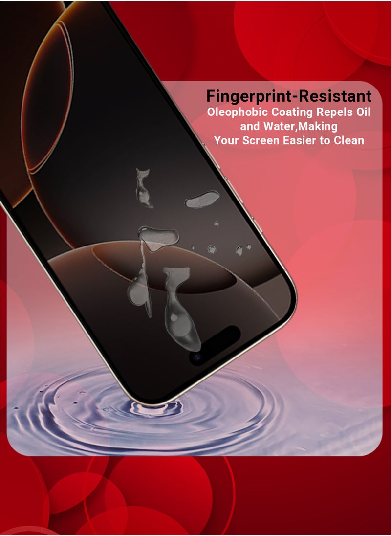 CATANES ( for iPhone 16 Pro Max ) Privacy Screen Protector, Anti Spy Private Tempered Glass Film, Case Friendly 9H Hardness Screen Protector  - Image 3