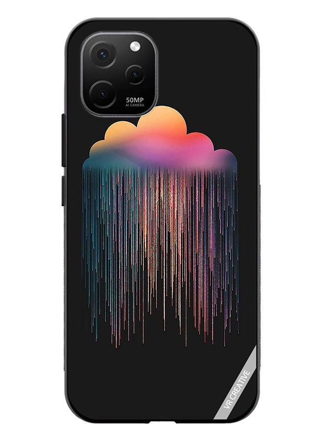 VR CREATIVE Protective Case Cover For Huawei Nova Y61 Animated Rain Design Multicolour - Image 1