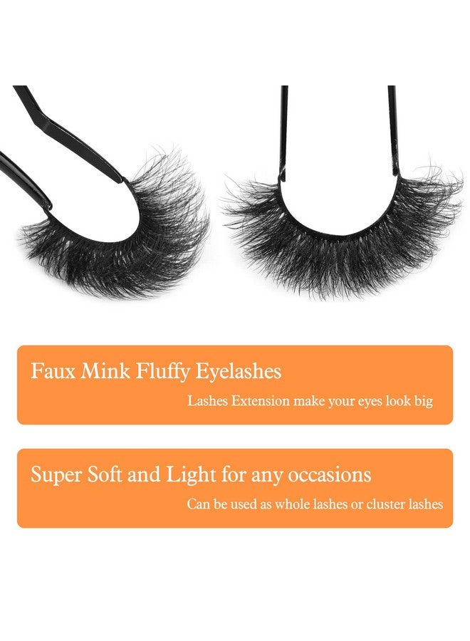 Winifred Mink Lashes Fluffy False Eyelashes 3D Full Volume 18Mm Thick Fake Lashes Natural Look Like Eyelash Extensions 5 Pairs Lash By Winifred - Image 5