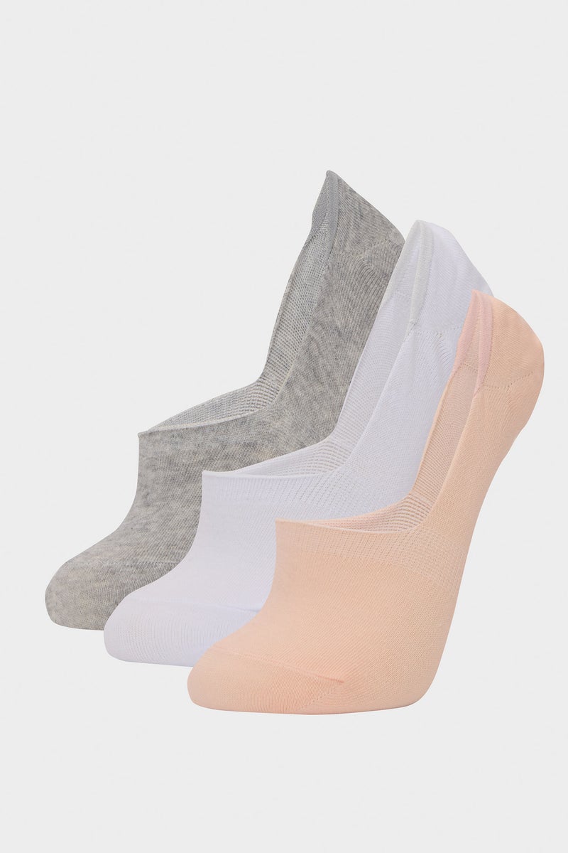 DeFacto Multicolour Woman Woman Basic 3 piece Babet Socks Casual - Image 1
