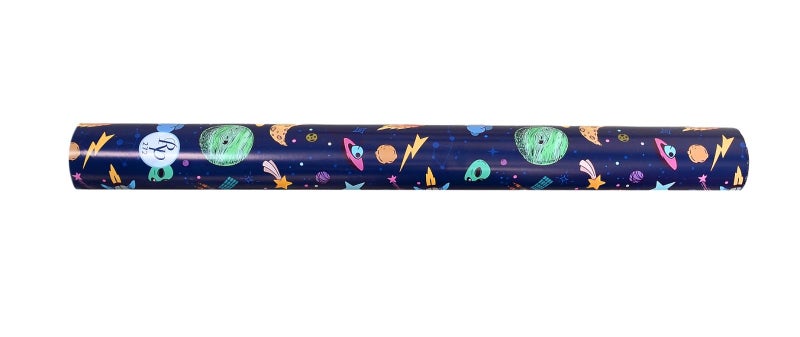 Skywalk Colorful Space theme Gift Wrapping Paper Sheets Set of 25 (Size-19.5 x 29.5), Perfect for Wrapping kids Gifts SWGP-66 - Image 3