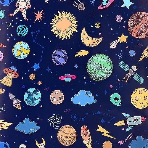 Skywalk Colorful Space theme Gift Wrapping Paper Sheets Set of 25 (Size-19.5 x 29.5), Perfect for Wrapping kids Gifts SWGP-66 - Image 2