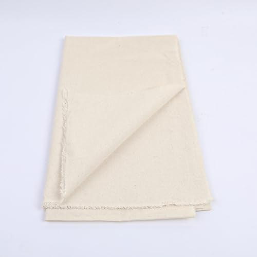 UBCGOTT 100% Cotton Muslin Fabric, 60 Inch X 1 Yard Unbleached Muslin Linen Fabric by The Yard, Draping Fabrics Suitable for Sewing Embroidery, Crafts Material,Garments (Natural) - Image 3
