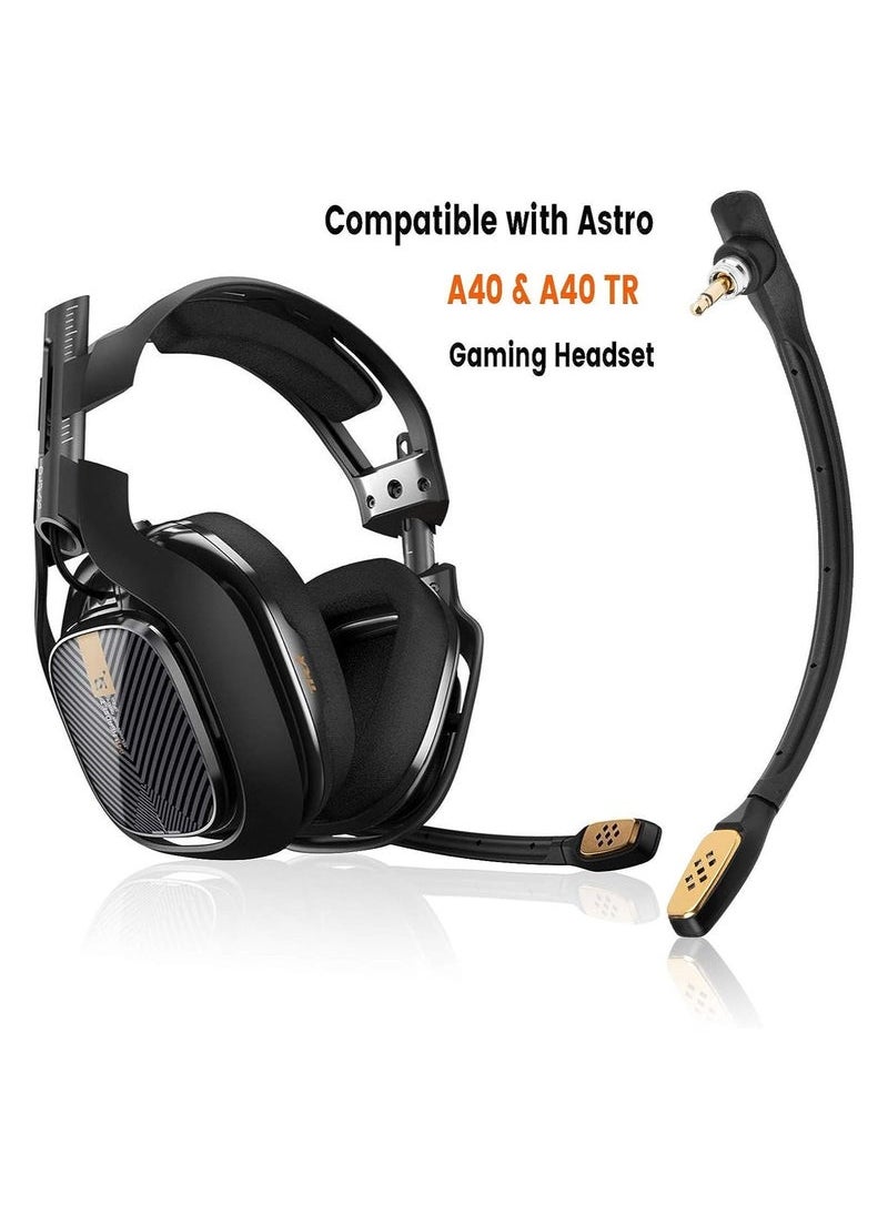 Generic - A40 Mic, Microphone Replacement for Astro A40 / A40 TR Gaming Headset on PS5, PS4, Xbox One, PC, Mac, Phone, Noise Cancelling 3.5mm Black - Image 1