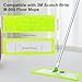 SavStor وسادات ممسحة ميكروفايبر قابلة للتبديل متوافقة مع ممسحات الأرضية 3 M ScotchBrite M005 قابلة لإعادة الاستخدام مجموعة 4 قطع باللون الأخضر - Image 4