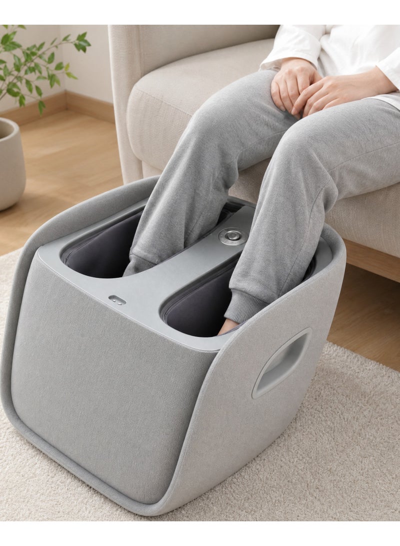Nourest VibeX Foot & Calf Massager with Heat, Air Compression, Triple Massage Rollers, Vibration & Detachable Wireless Back Massager, 3 Modes & 3 Intensities – Grey - Image 3