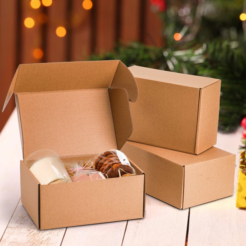 Cedilis 25 Pack 9x6x4 Inches Shipping Boxes, Small Corrugated Cardboard Box, Brown Cardboard Mailing Boxes, Thick Corrugated Mailer Boxes for Shipping Packing Small Business, Recyclable - Image 5