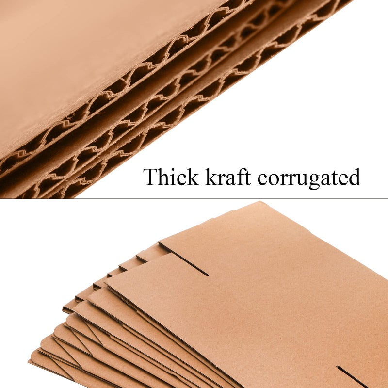 Cedilis 25 Pack 9x6x4 Inches Shipping Boxes, Small Corrugated Cardboard Box, Brown Cardboard Mailing Boxes, Thick Corrugated Mailer Boxes for Shipping Packing Small Business, Recyclable - Image 4