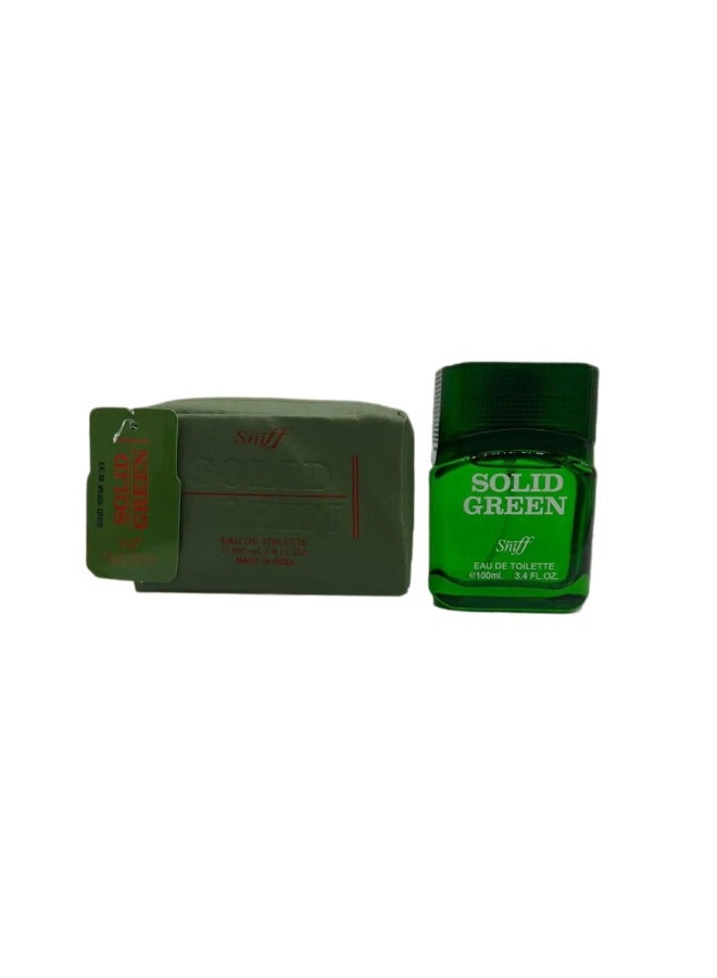 SNIFF SOLID GREEN Eau De Parfum 100ml - Bold & Charismatic Fragrance - Image 1