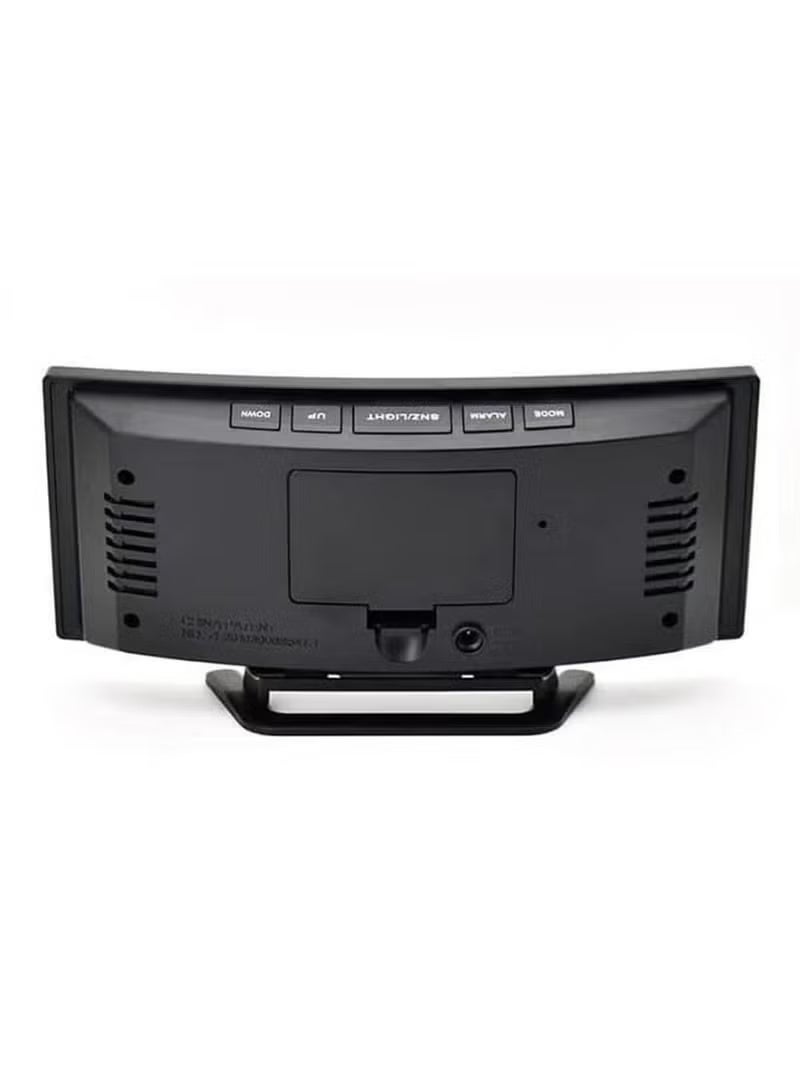 كروني ساعة منبه رقمية LED من Crony 6507 - مزيج مثالي بين التكنولوجيا القديمة والتصميم الحديث في لمسة نهائية أنيقة على شكل مرآة لغرفة النوم والمكتب - Image 4