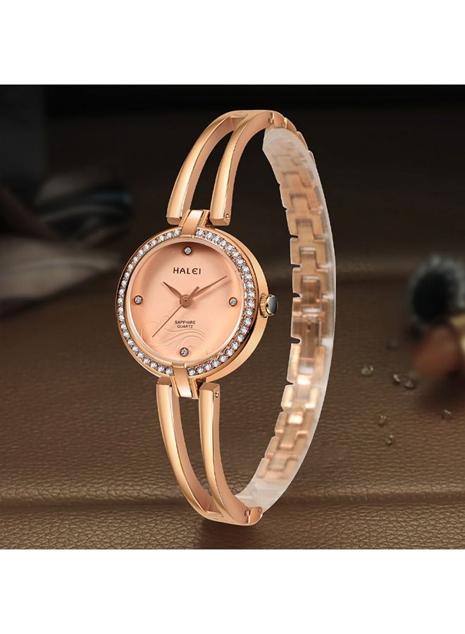 HALEI Harley 5016 Light Luxury Ladies Bracelet Watch - Image 1