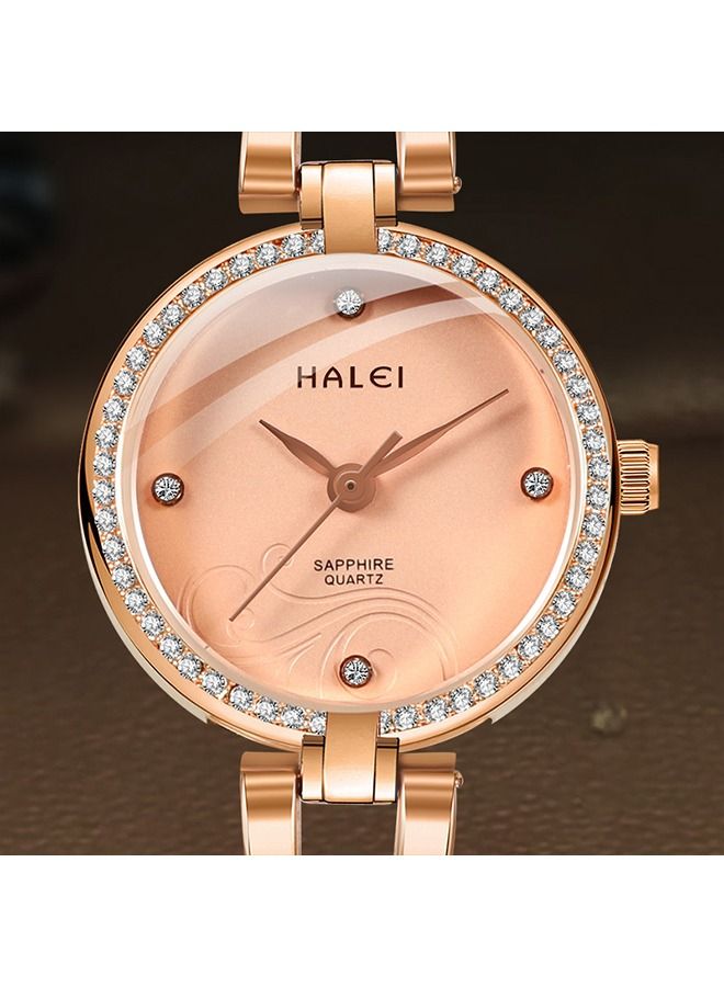 HALEI Harley 5016 Light Luxury Ladies Bracelet Watch - Image 2