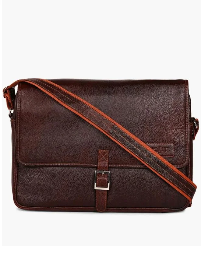 Tortoise شنطة لابتوب جلد مع إبزيم غلق