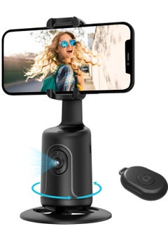 مس تيارا حامل ثلاثي القوائم لتتبع الوجه تلقائيًا يدور 360 درجة حامل كاميرا الهاتف المحمول الذكي للتحكم عن بعد حامل تتبع الهاتف المحمول لا يحتاج إلى تطبيق للتحكم عن بعد  - Image 1