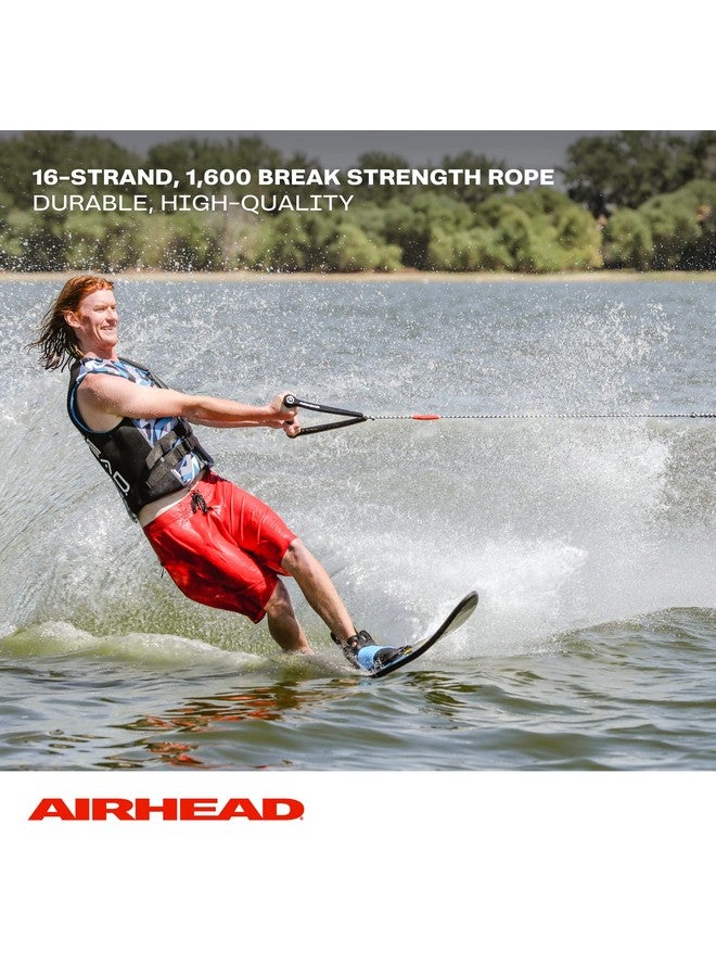 Airhead حبل تزلج على الماء 4 أقسام للتزلج على الماء وواك بورد وكين بورد أسود - Image 5