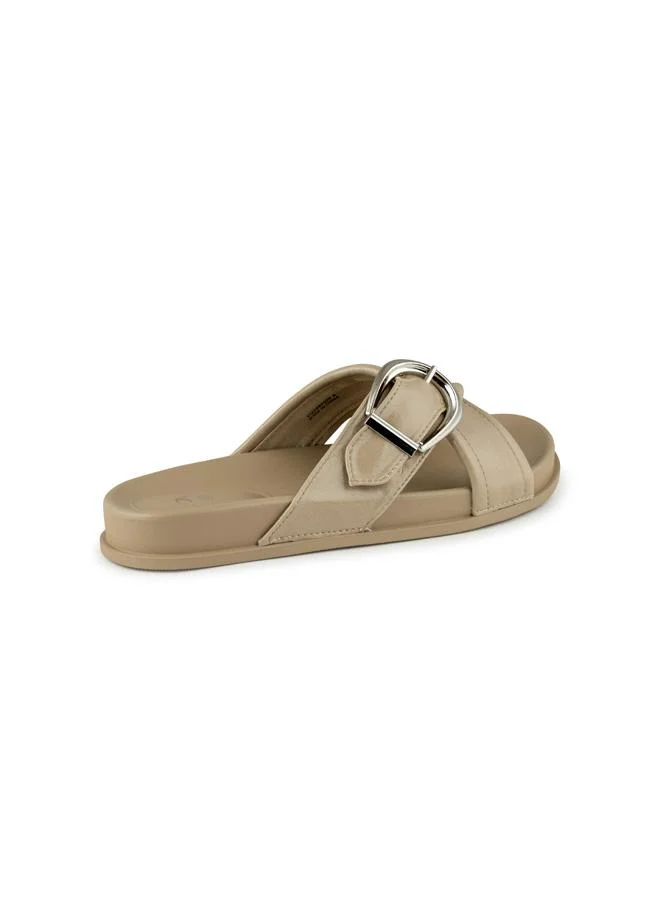 Vincci Brown Women Multi Strap Wedge Sandals for Women | Best Price UAE