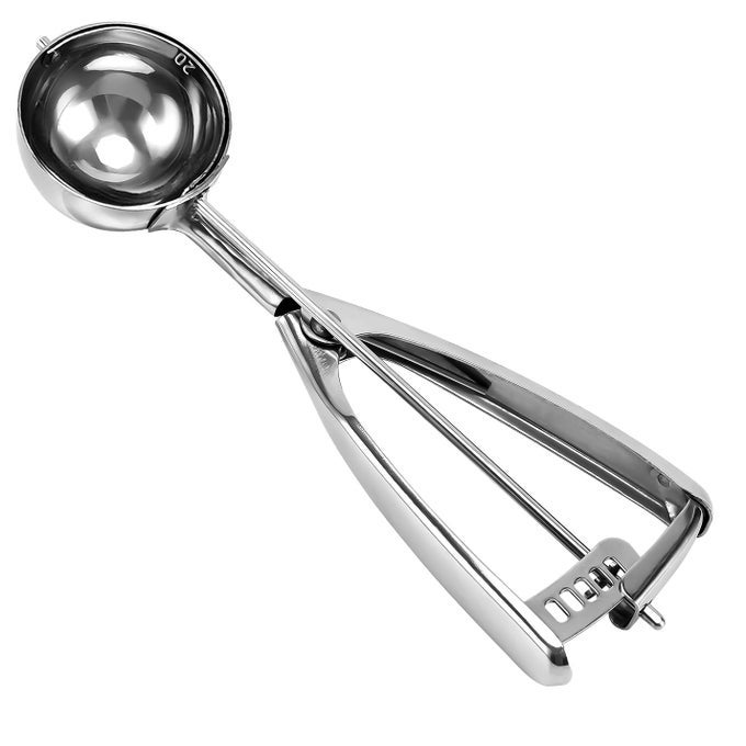 LARGE COOKIE SCOOP 3 TBSP COOKIE SCOOPS FOR BAKING COOKIE DOUGH SCOOP CUPCAKE SCOOPS 2 332 INCHES 53 MM BALL 188 STAINLESS STEEL SECONDARY POLISHING
