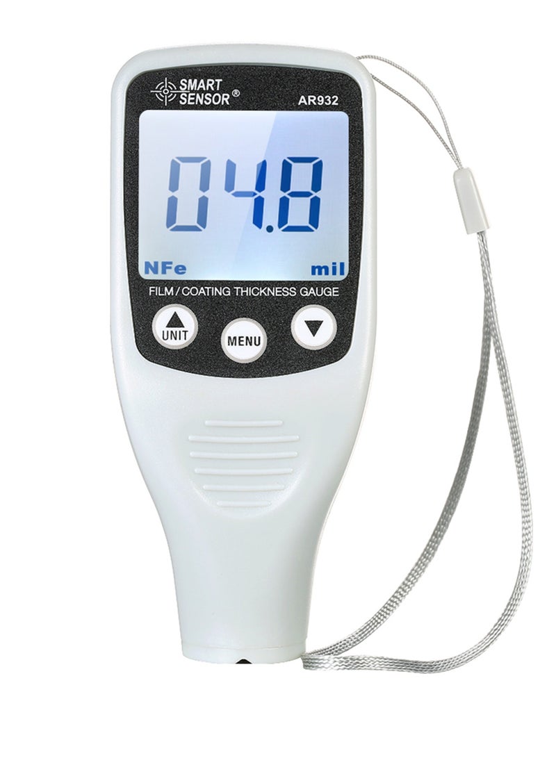 SMART SENSOR Digital Paint Coating Thickness Gauge Handheld Coatings Thickness Tester with Auto Function Fe/NF Probe Car Detector Automotive Coating Refinishing Cars Paint Tester Meter (0～1700um) - Image 1