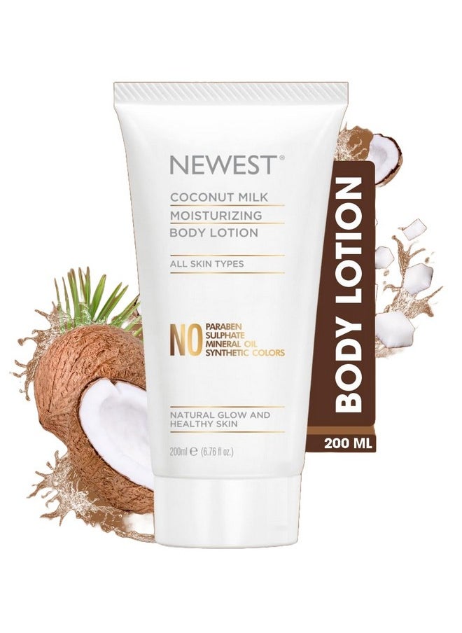 NEWEST Natural Coconut Milk Body Lotion For Men And Women Advansed Deep Nourish And Deeply Moisturize 200Ml  - Image 1