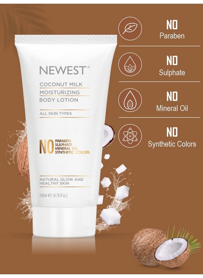 NEWEST Natural Coconut Milk Body Lotion For Men And Women Advansed Deep Nourish And Deeply Moisturize 200Ml  - Image 3