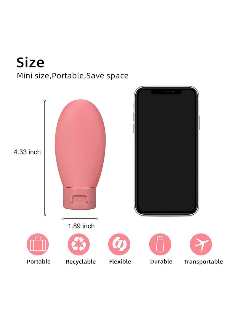 Zikra 11 PCS Leak-Proof Travel Bottles for Toiletries - Refillable Squeezable Liquid Containers with Carry Bag for Convenient Travel Use - Image 4