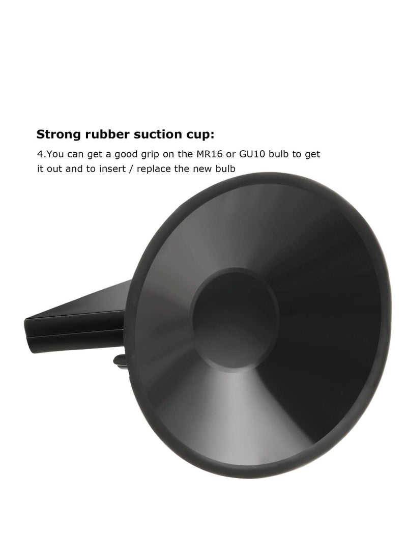 KASTWAVE - 10 Pieces Light Bulb Suction Cup Removal Tool GU10 MR16 Lamp Changer Head NRS90-N20 Suction Cup Light Bulb Remover for Halogen Bulb Mini Track Lights Remove,  Recessed Lighting, Range Hood - Image 1